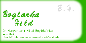 boglarka hild business card
